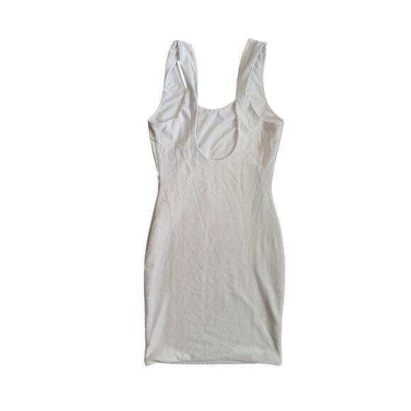 Alexander Wang Scoop Neck Low Back Stretch Tank Top Dress White Logo Flag XS - Picture 4 of 4